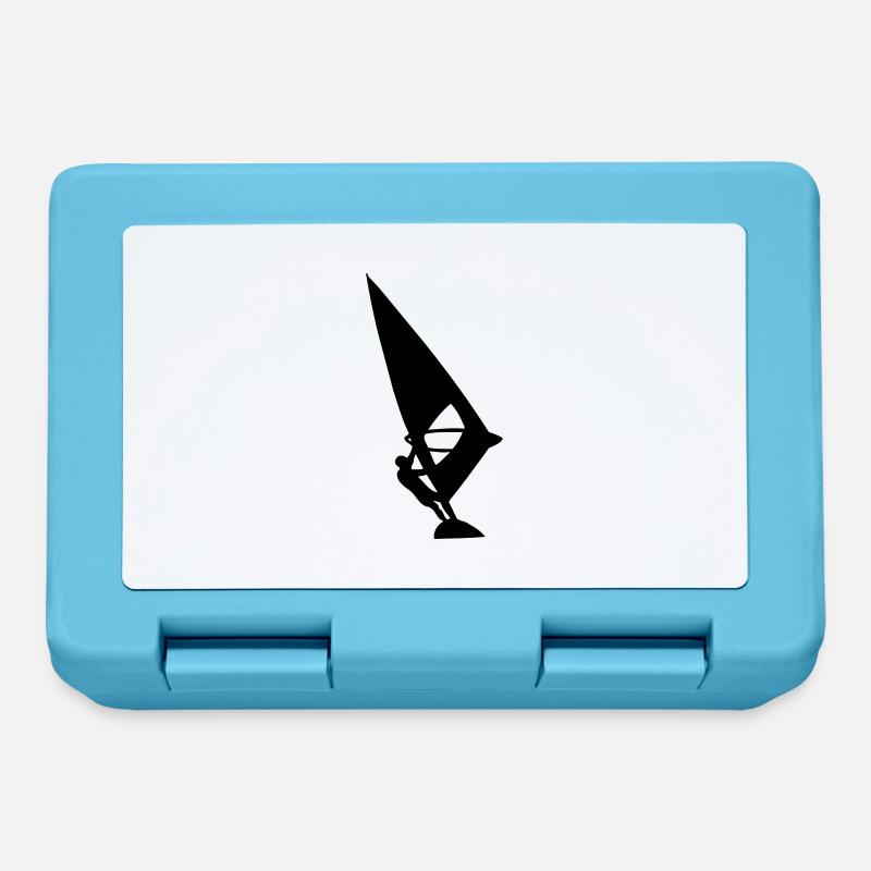 surfing surfer windsurfing - Brotdose - Saphirblau