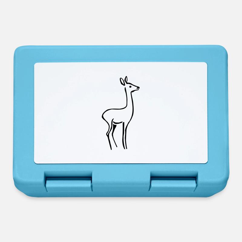 Biche - Boîte à goûter - bleu saphir