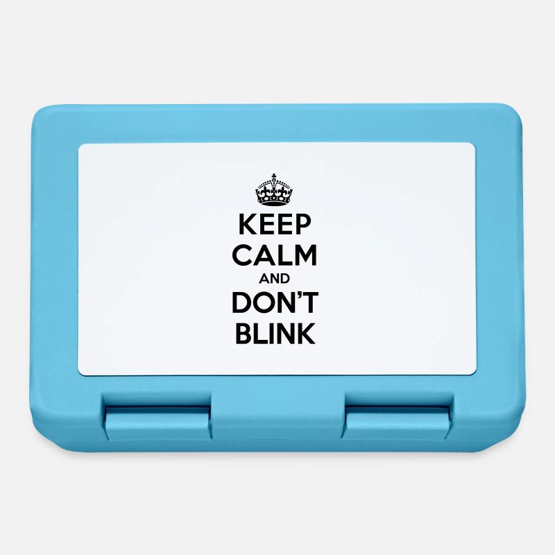 Keep calm and don't blink - Doctor Who - Boîte à goûter - bleu saphir