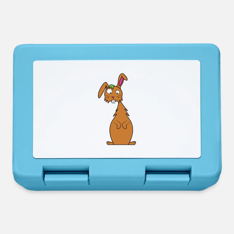 Lapin - Boîte à goûter - bleu saphir