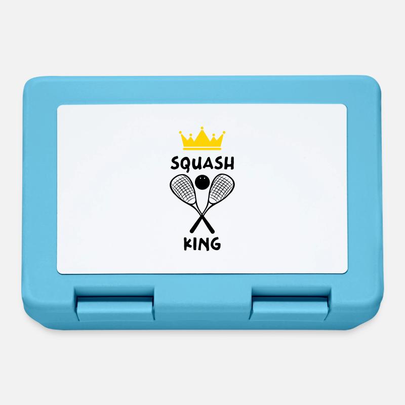 Der König von Squash - Squash King - Brotdose - Saphirblau