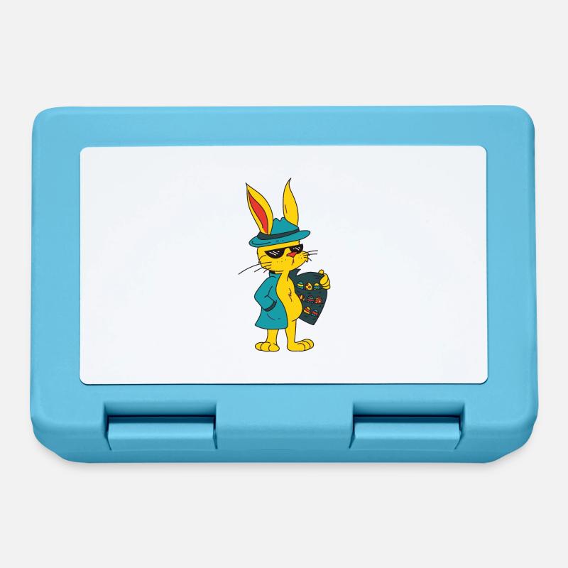 Funny Easter Motifs Easter Easter Eggs - Lunchbox - sapphire blue