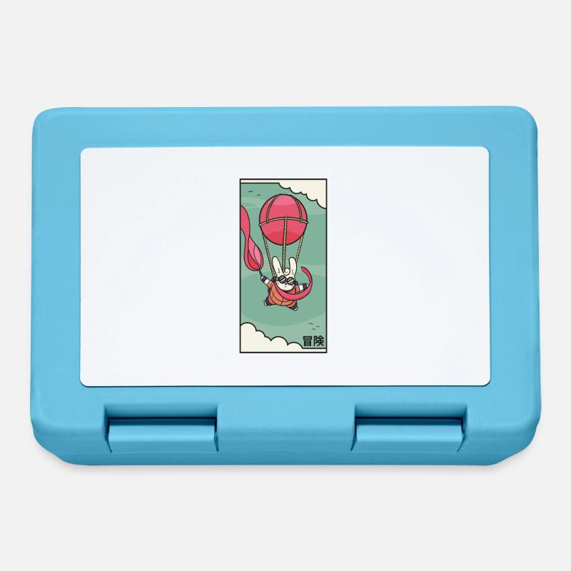 Flying rabbit - Lunchbox - sapphire blue
