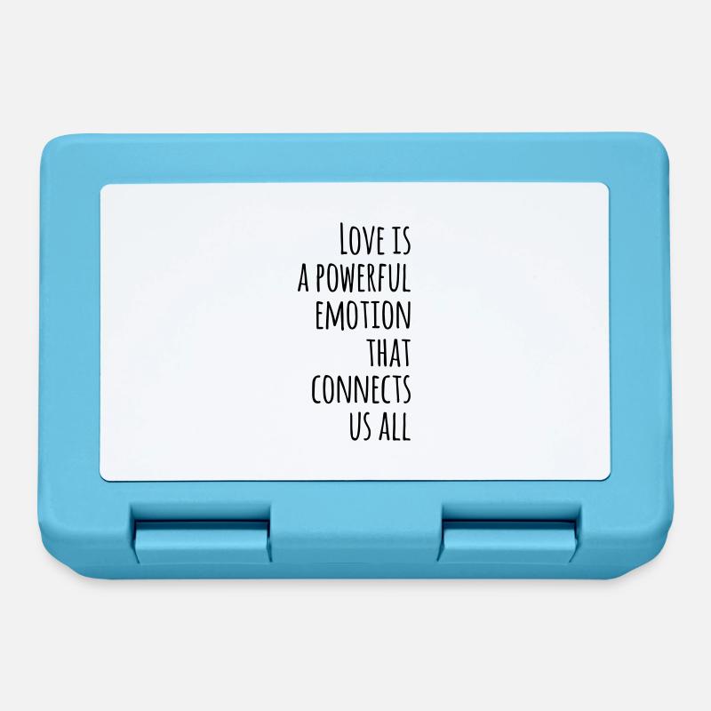 Citation d’amour Citation Idée cadeau - Boîte à goûter - bleu saphir