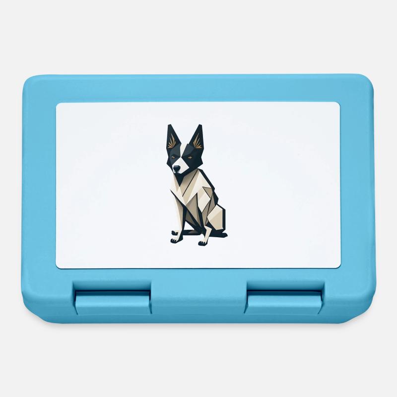 Polygon Dog - Lunchbox - sapphire blue