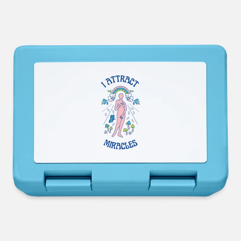 Citation de la loi de l’attraction - Boîte à goûter - bleu saphir
