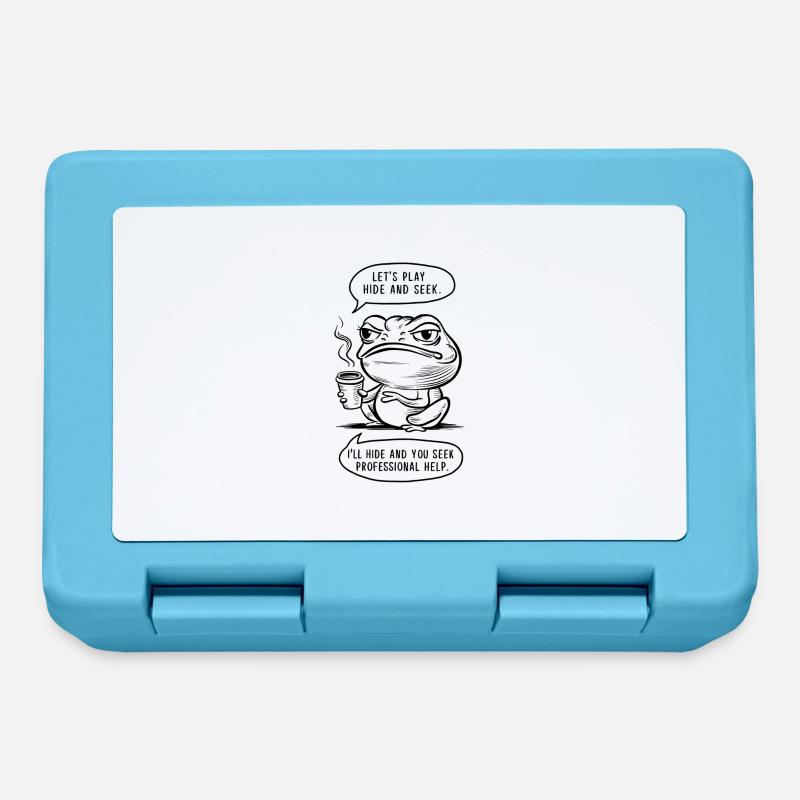 Cache-cache - Boîte à goûter - bleu saphir