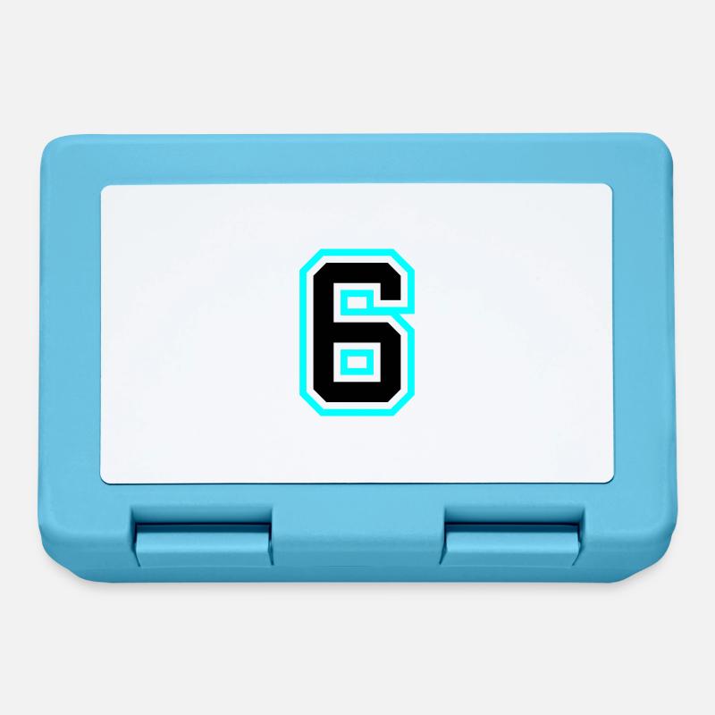 Symbole à 6 chiffres - Boîte à goûter - bleu saphir