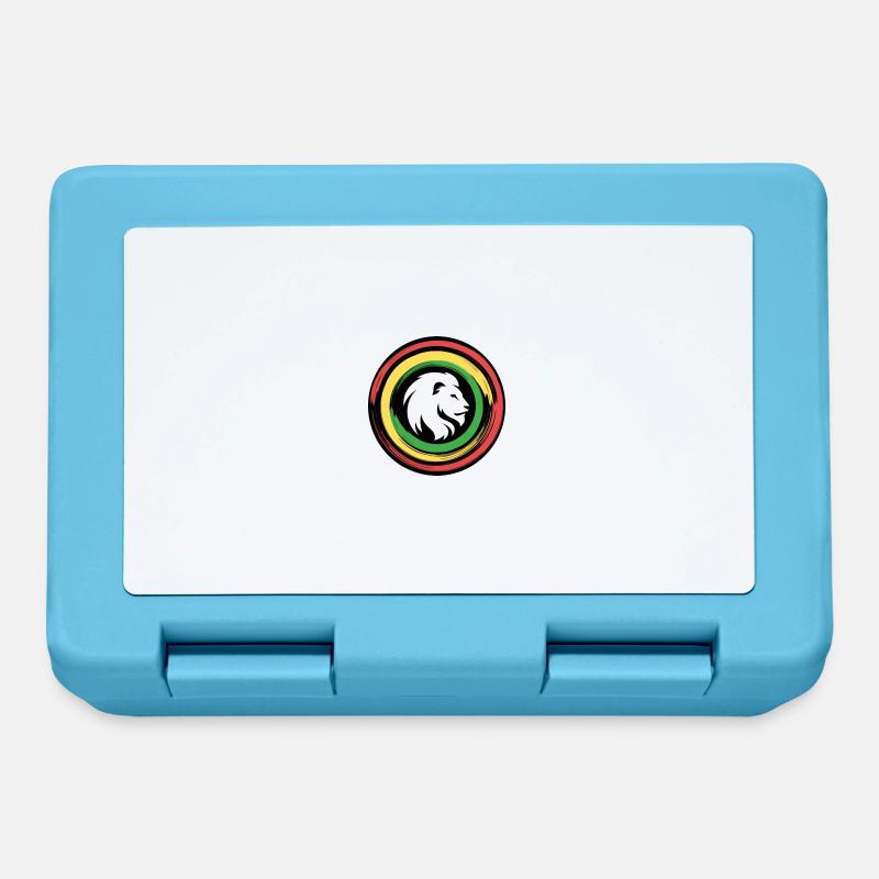 Reggae Lion Head - Brotdose - Saphirblau