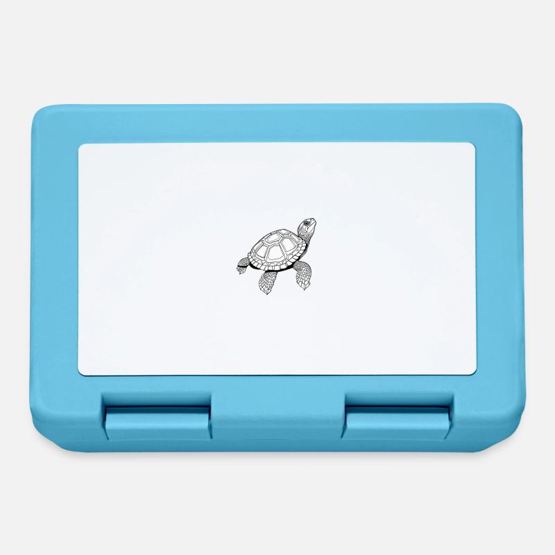 turtle - Lunchbox - sapphire blue