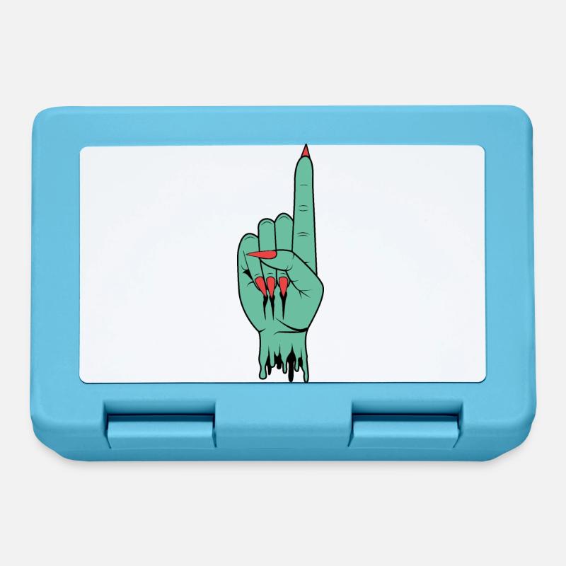 SpaceHoop - Blue Hand - Boîte à goûter - bleu saphir