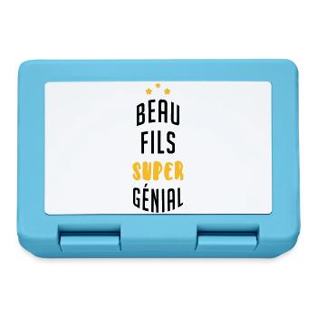 belle-fille / beau-fils / beau fils / belle fille - Boîte à goûter - bleu saphir - Devant