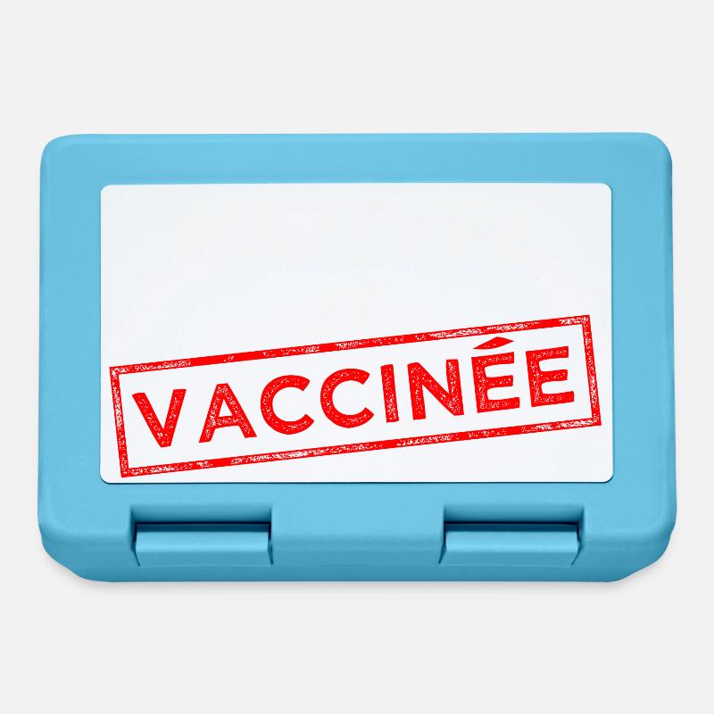 Majeure et vaccinée - Boîte à goûter - bleu saphir