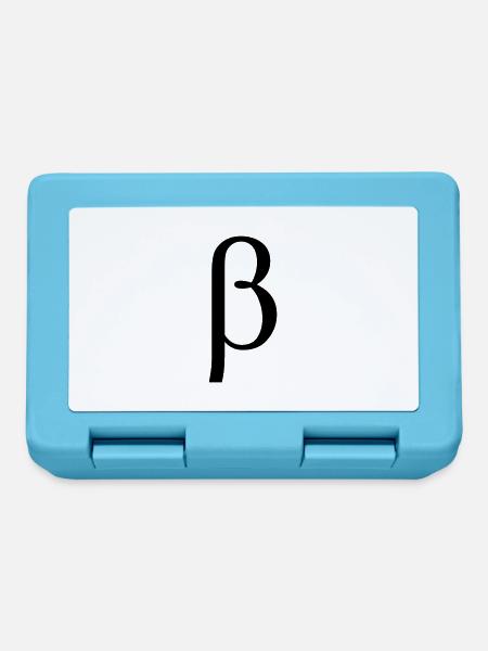 Beta griechischen Buchstaben - Brotdose - Saphirblau