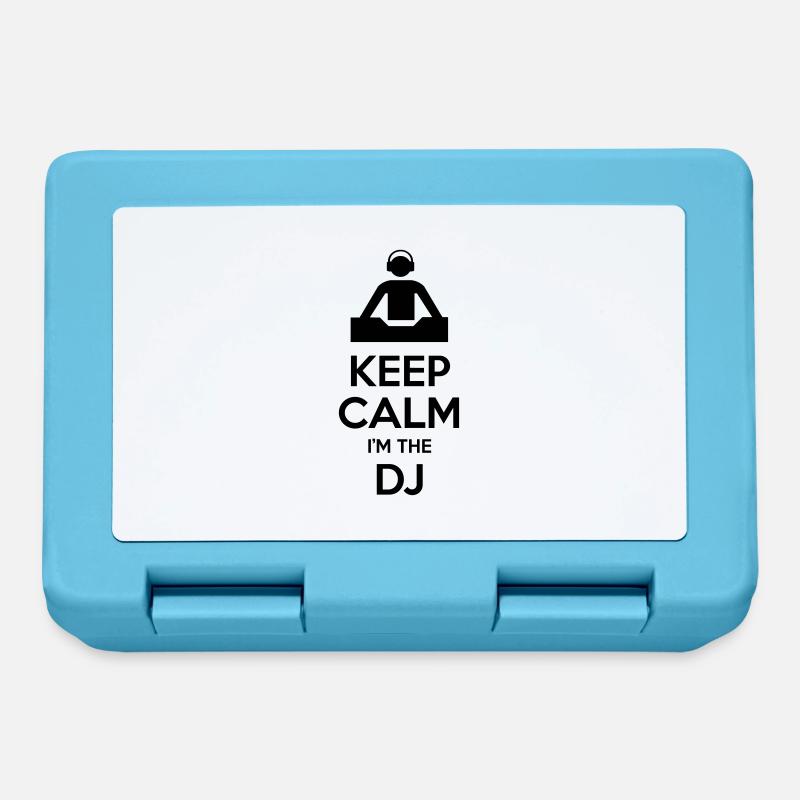 Keep calm I'm the DJ - Boîte à goûter - bleu saphir