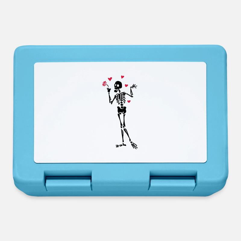 Skeleton lovers - Lunchbox - sapphire blue