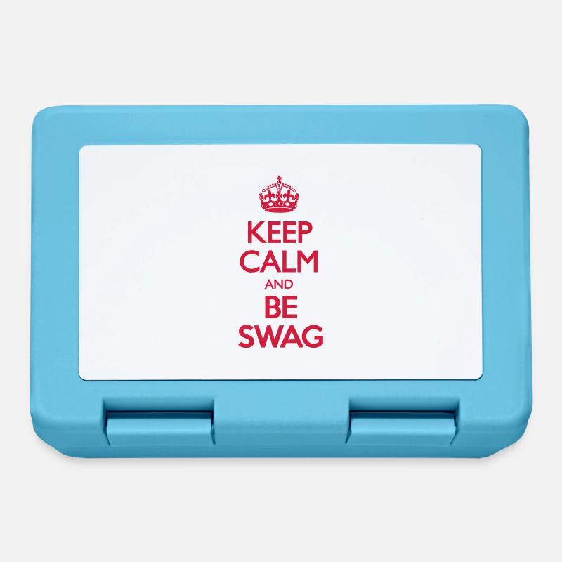 Keep Calm and Swag - Boîte à goûter - bleu saphir