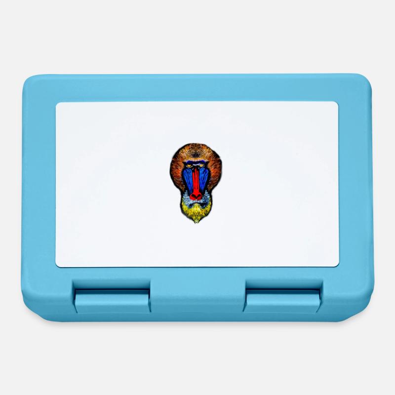 Painted Babouin - Boîte à goûter - bleu saphir