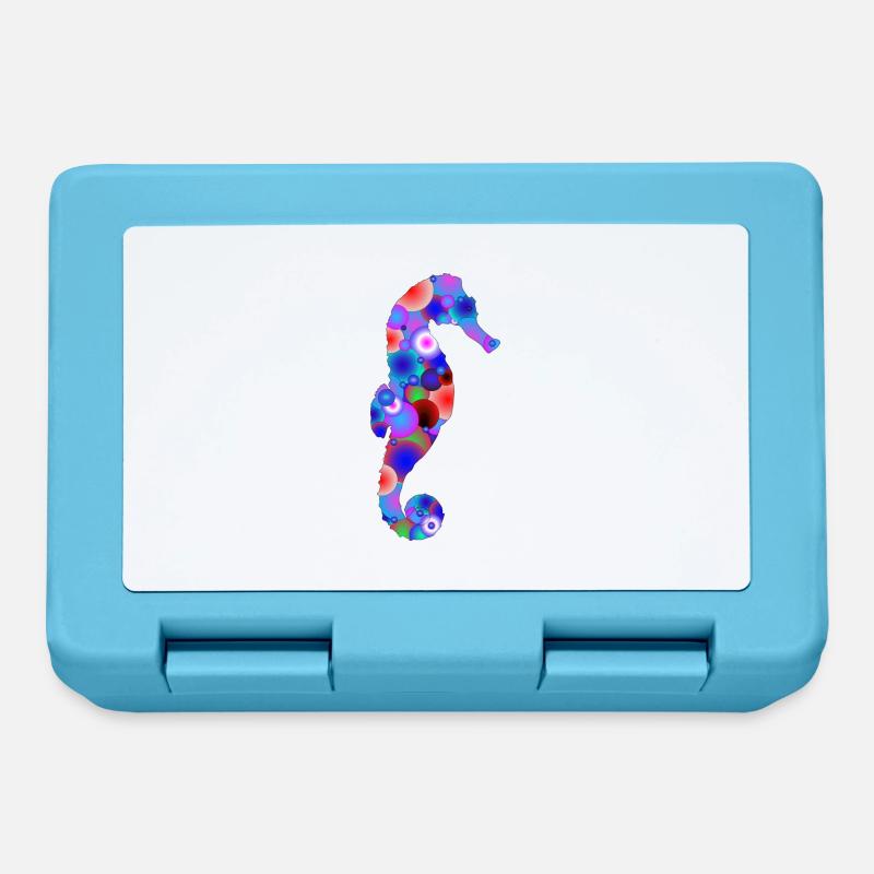 Hippocampe Multicolor - Boîte à goûter - bleu saphir