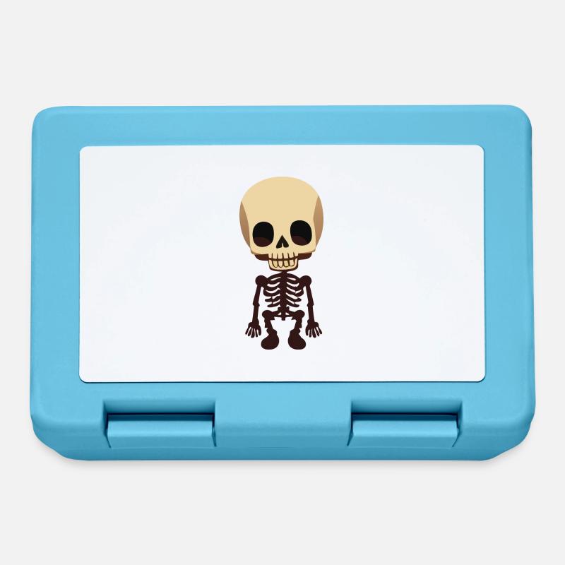 Children’s Scary: Le design du squelette effronté - Boîte à goûter - bleu saphir
