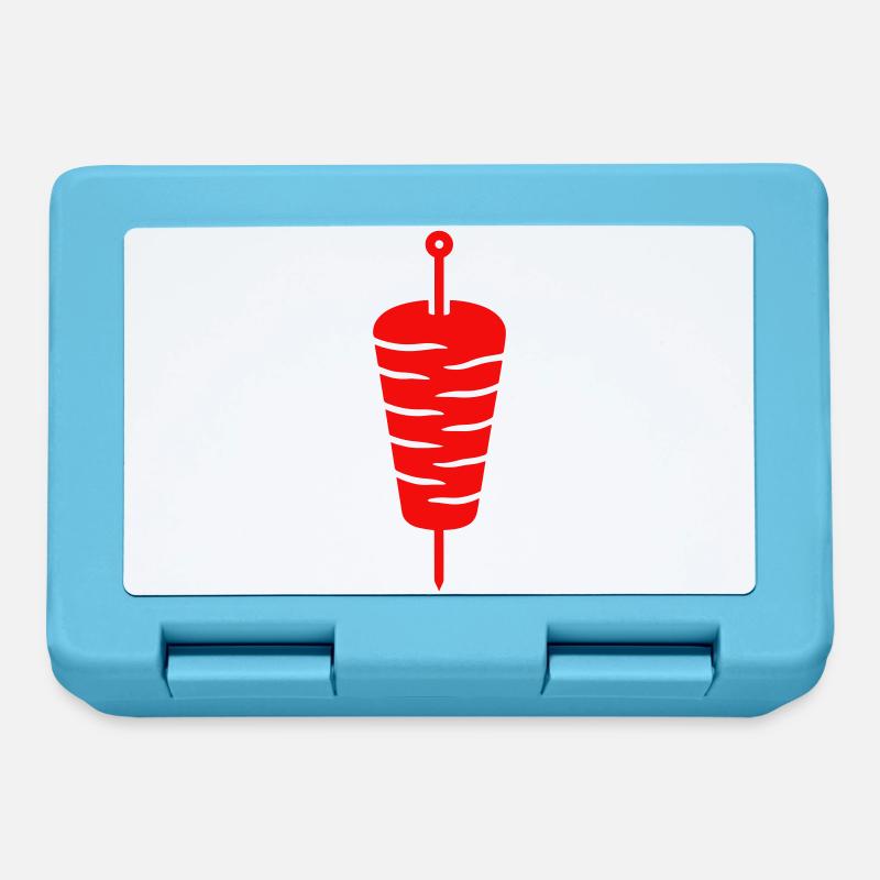 Doner Kebab Brochette Icon - Boîte à goûter - bleu saphir