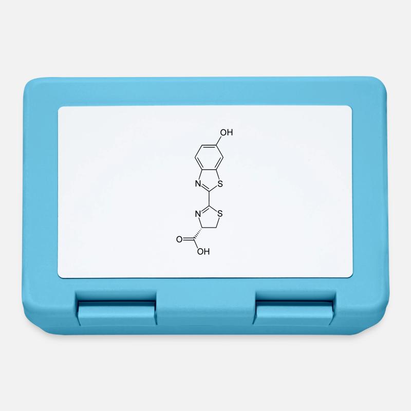 Leuchtend / Glow in the dark firefly luciferin - Brotdose - Saphirblau