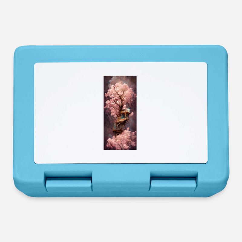 The cherry tree house - Lunchbox - sapphire blue