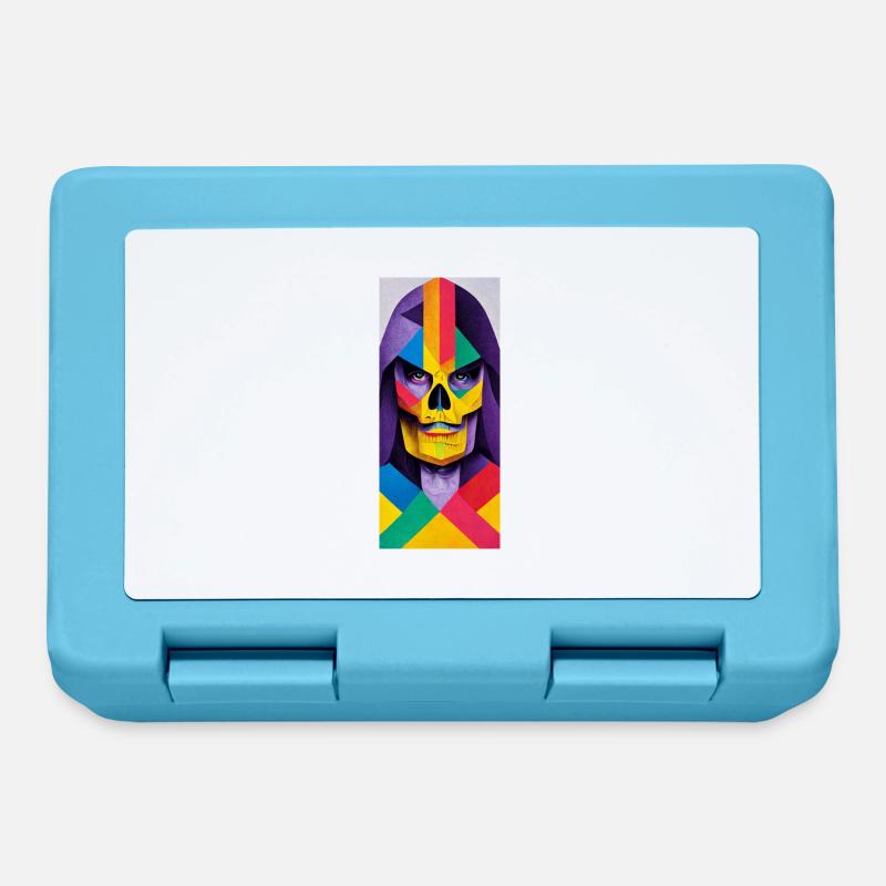 Skeletor geometric head - Boîte à goûter - bleu saphir