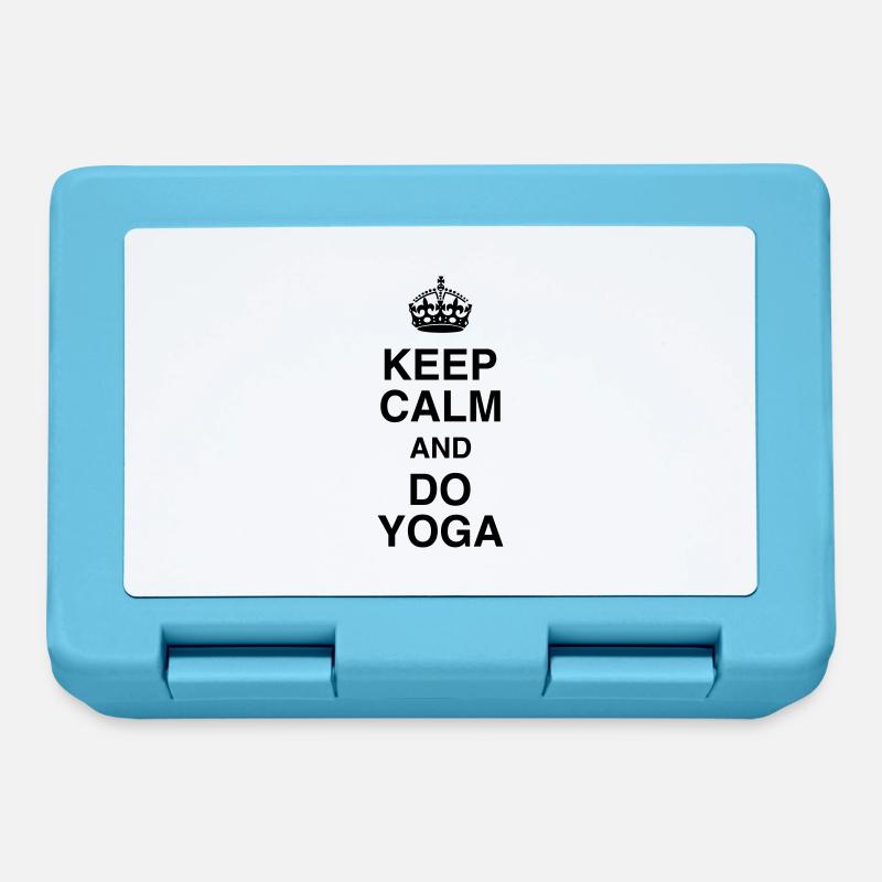 Keep Calm and Do Yoga - Boîte à goûter - bleu saphir