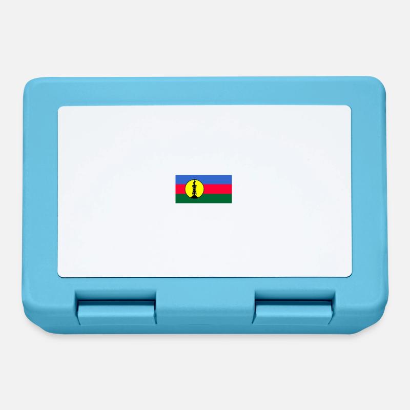 Drapeau indépendantiste Kanak - Boîte à goûter - bleu saphir