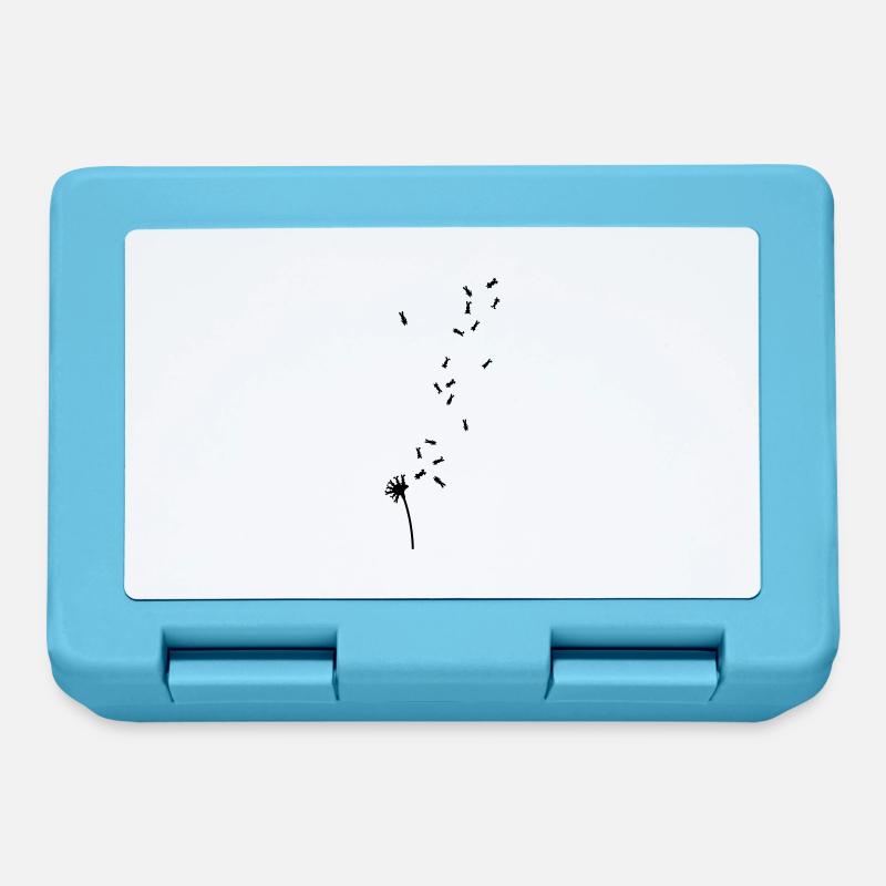 Dandelion hare rabbit bunnies bunny dandelion - Lunchbox - sapphire blue