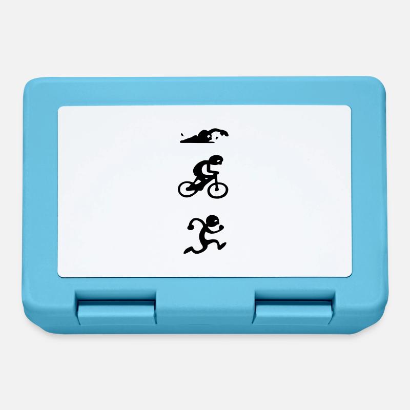 triathlon - Boîte à goûter - bleu saphir