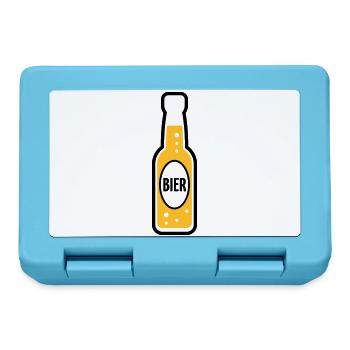 Bierflasche (Bier / Bierchen / POS 2C) - Brotdose - Saphirblau - Vorne
