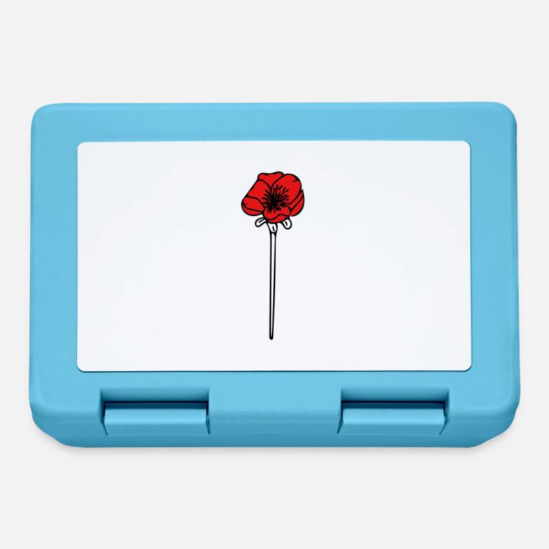 Coquelicot - Boîte à goûter - bleu saphir
