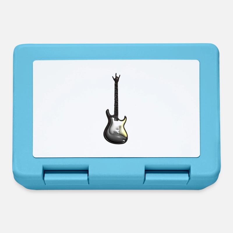 Guitare Rock - Boîte à goûter - bleu saphir