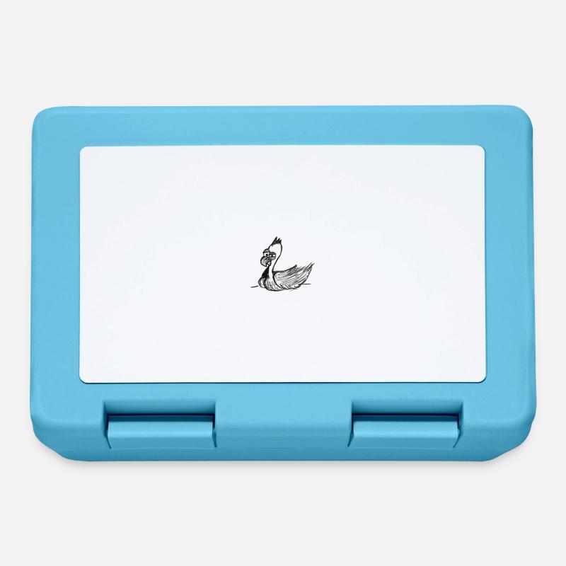 oiseau étrange # art nord-allemand - Boîte à goûter - bleu saphir