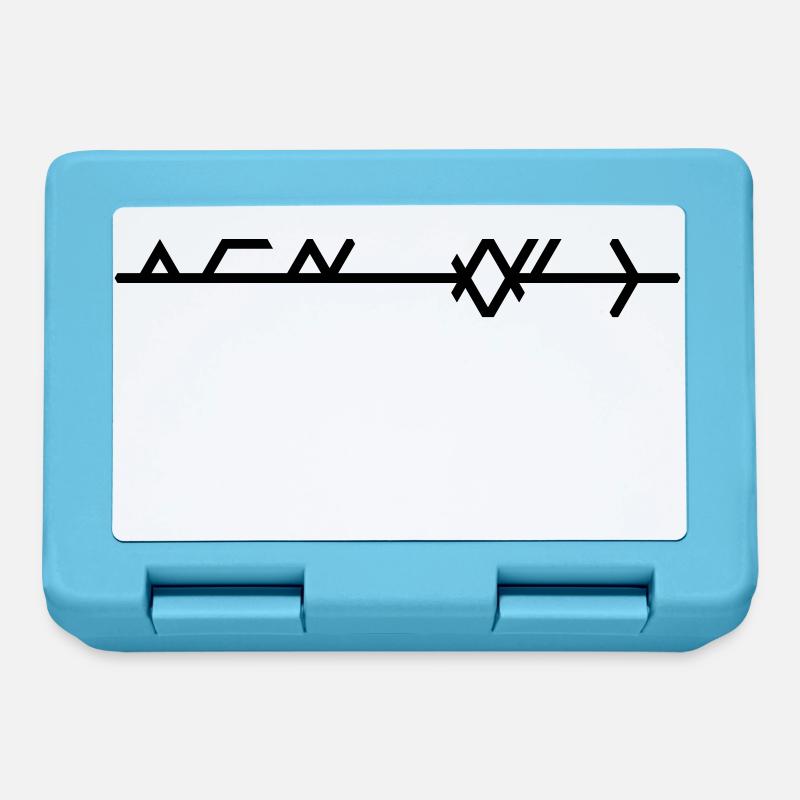Thüringer "Þuringa" Stab-Binderune, Quantum Runes© - Brotdose - Saphirblau