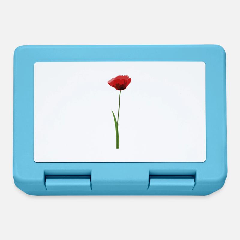 Mohn - Brotdose - Saphirblau