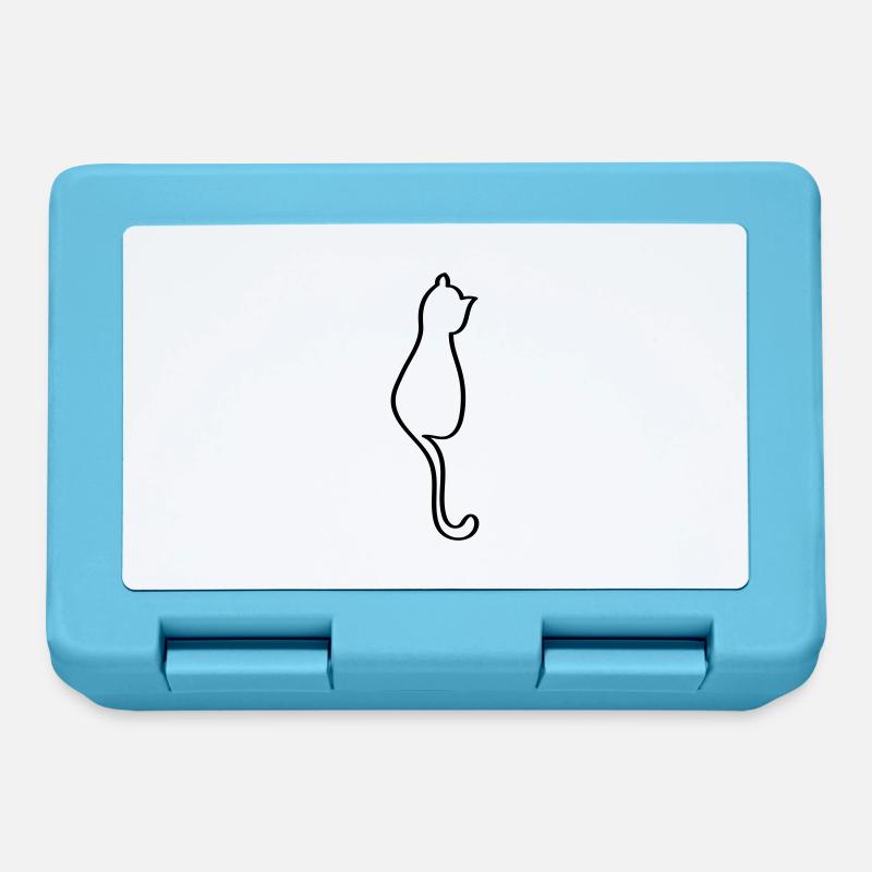 Cat - Lunchbox - sapphire blue