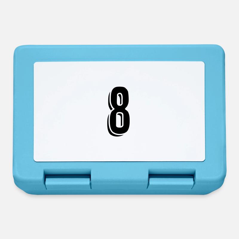 Maillot numéro 8 - Boîte à goûter - bleu saphir
