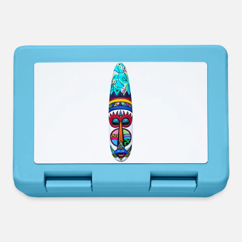 Esoteric pop mystical mask - Lunchbox - sapphire blue