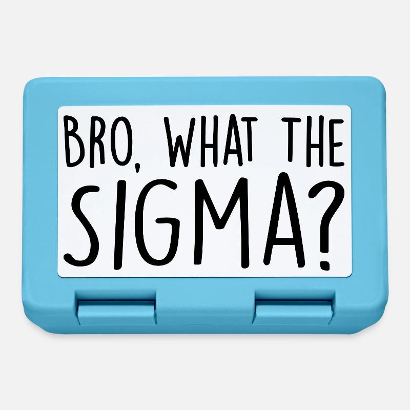 Bro, what the sigma ? - Boîte à goûter - bleu saphir