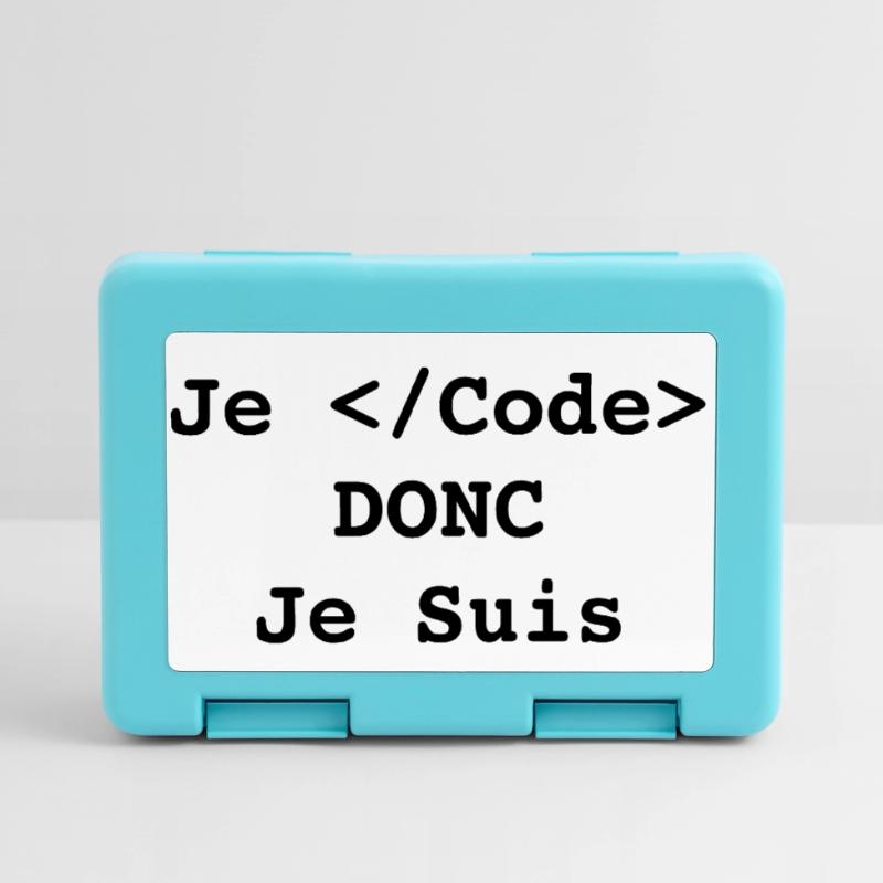 I code so I'm a computer scientist and a programmer Lunchbox