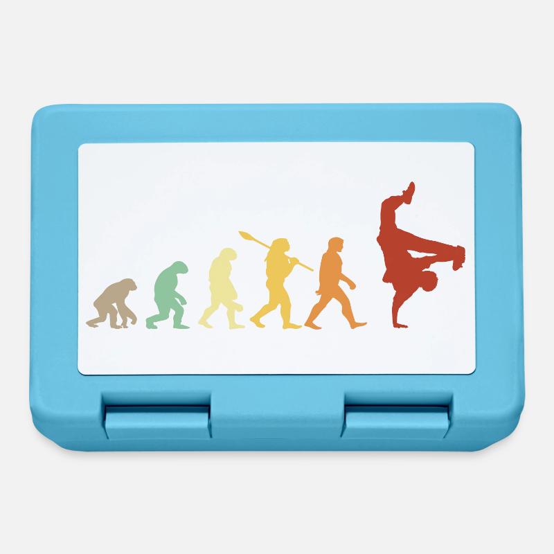 évolution hip hop breakdance - idée cadeau hip hop - Boîte à goûter - bleu saphir