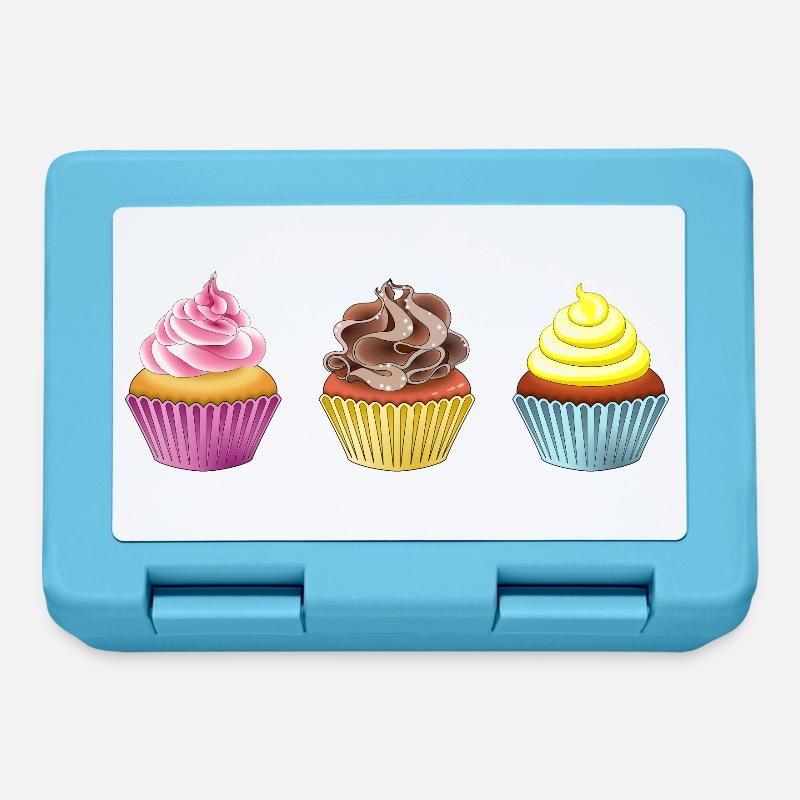Muffins - Boîte à goûter - bleu saphir