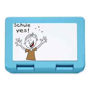 Schule Yes Einschulung - Brotdose - Saphirblau - Vorne