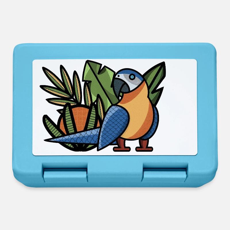 Parrot Macau Macao tropical ararauna - Lunchbox - sapphire blue