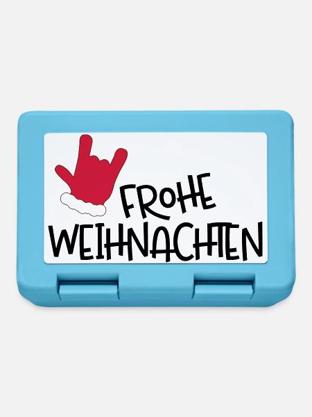 Weihnachten - Brotdose - Saphirblau