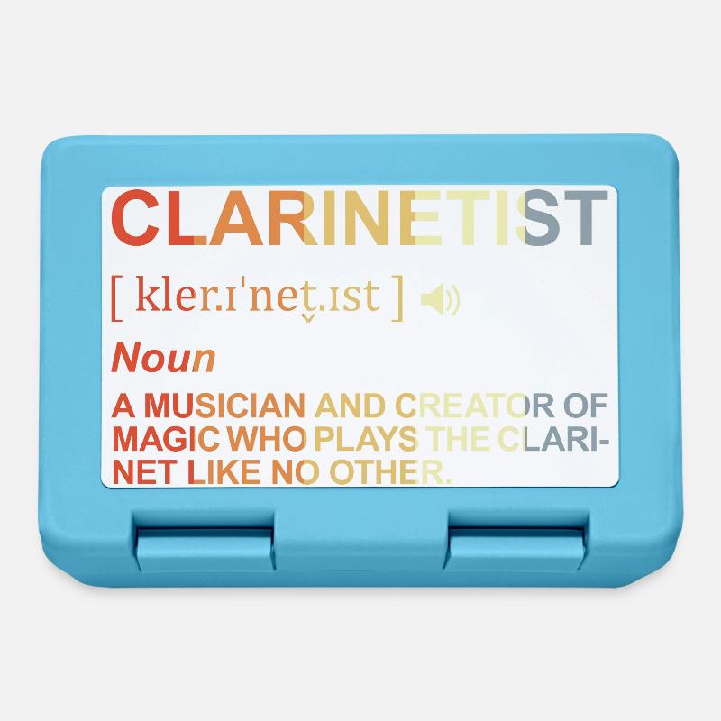 Signification clarinettiste - Boîte à goûter - bleu saphir