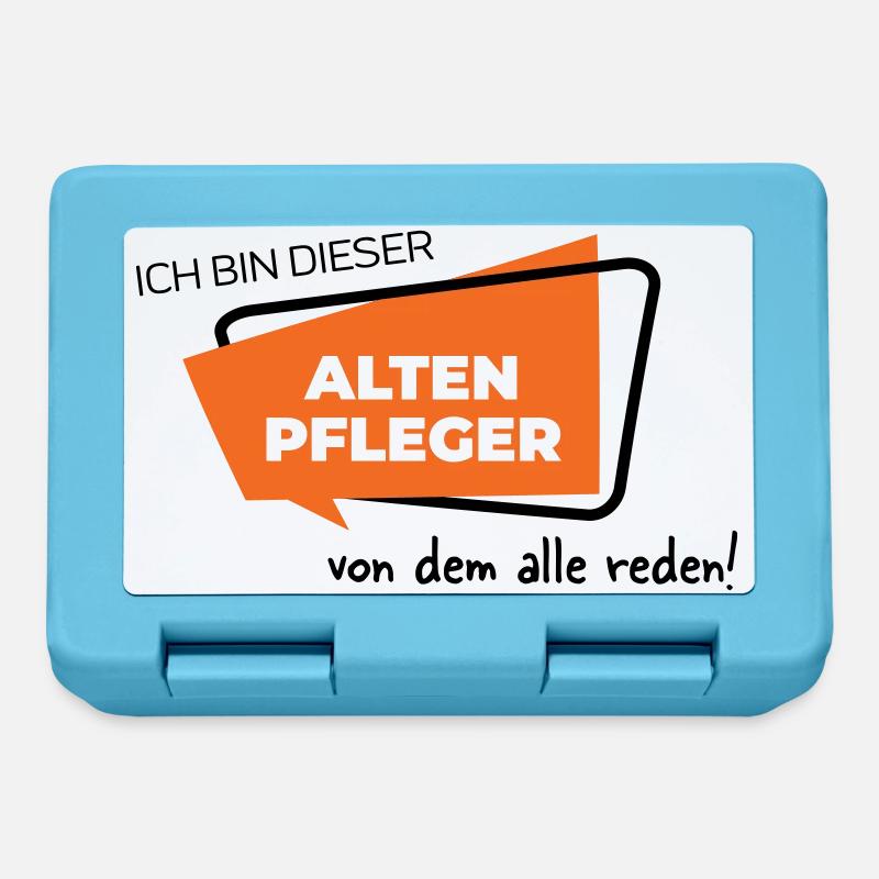 Altenpfleger - Brotdose - Saphirblau